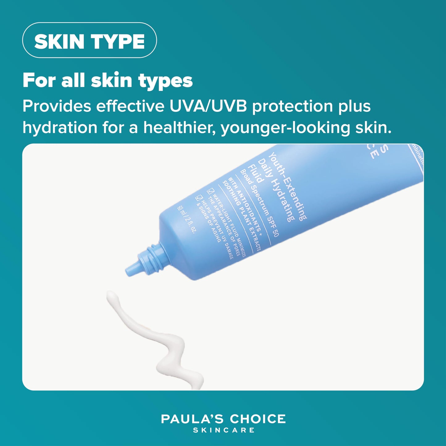 Paula’s Choice RESIST Moisturiser SPF 50 - Day Face Cream - Reduces Blackheads & Brown Spots - Suitable for Acne Prone Skin - with Sun Protection - Combination to Oily Skin - 60 ml