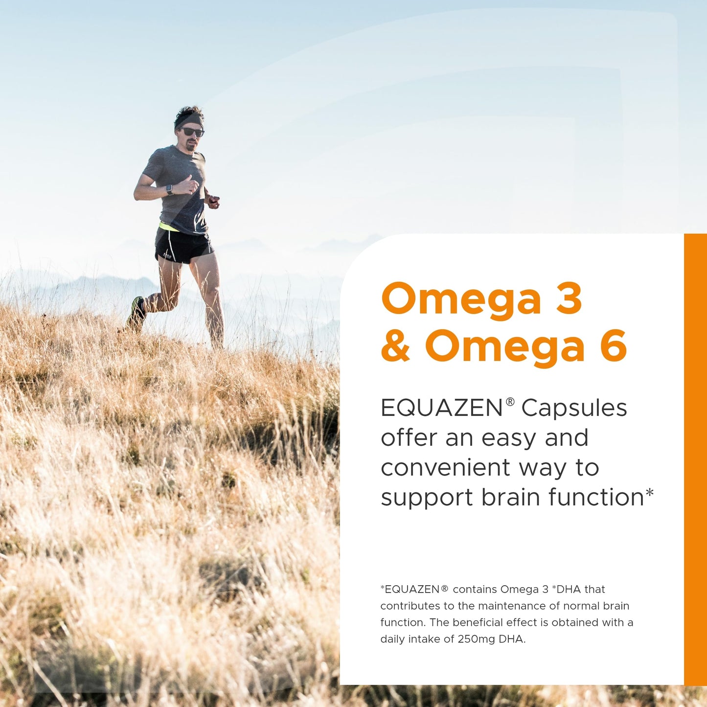 EQUAZEN Capsules | Omega 3 & 6 Fish Oil Supplement | Supports Brain Function | Blend of DHA, EPA & GLA | Suitable for Children 5+ to Adults