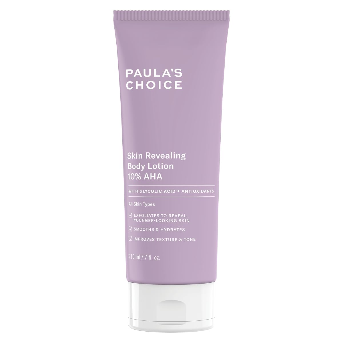 Paula’s Choice Skin Revealing 10% AHA Body Exfoliant - Exfoliating Body Lotion & Anti Aging Cream with Glycolic Acid & Antioxidants - Improves Texture & Tone - All Skin Types - 210 ml