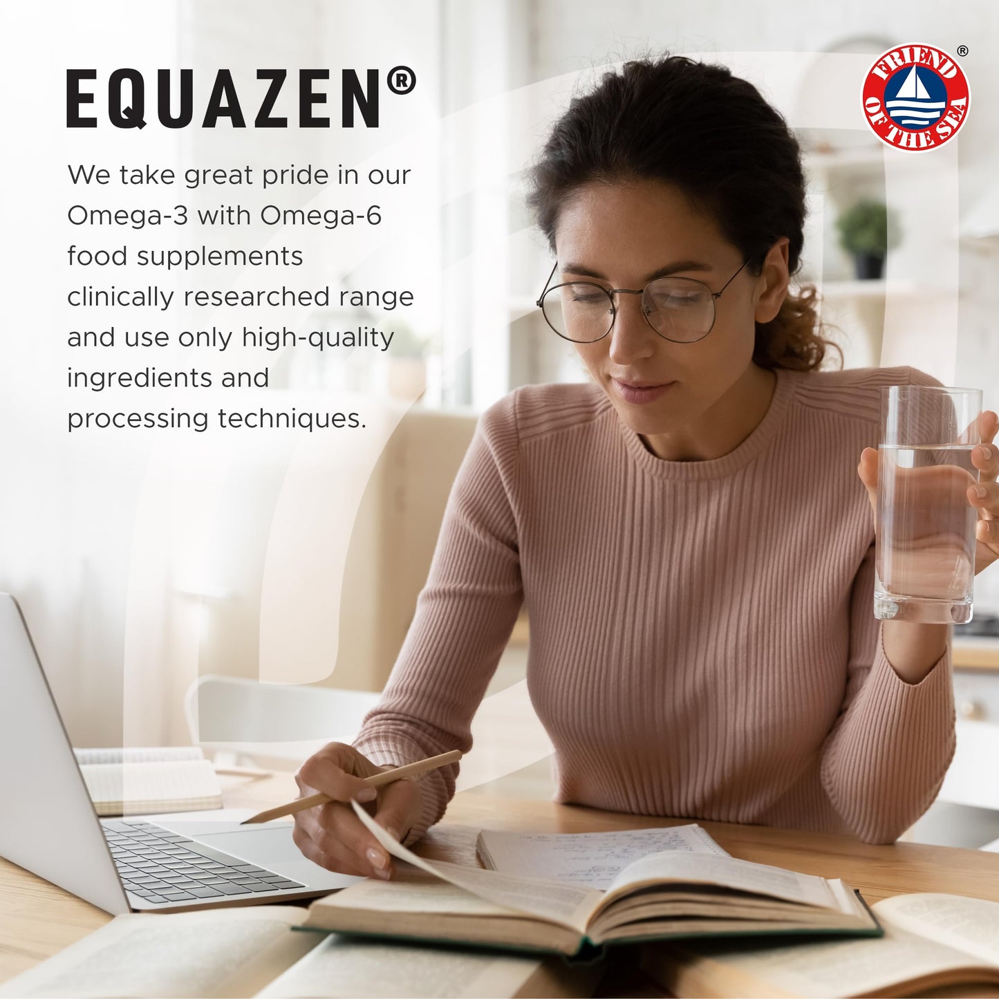 EQUAZEN Capsules | Omega 3 & 6 Fish Oil Supplement | Supports Brain Function | Blend of DHA, EPA & GLA | Suitable for Children 5+ to Adults