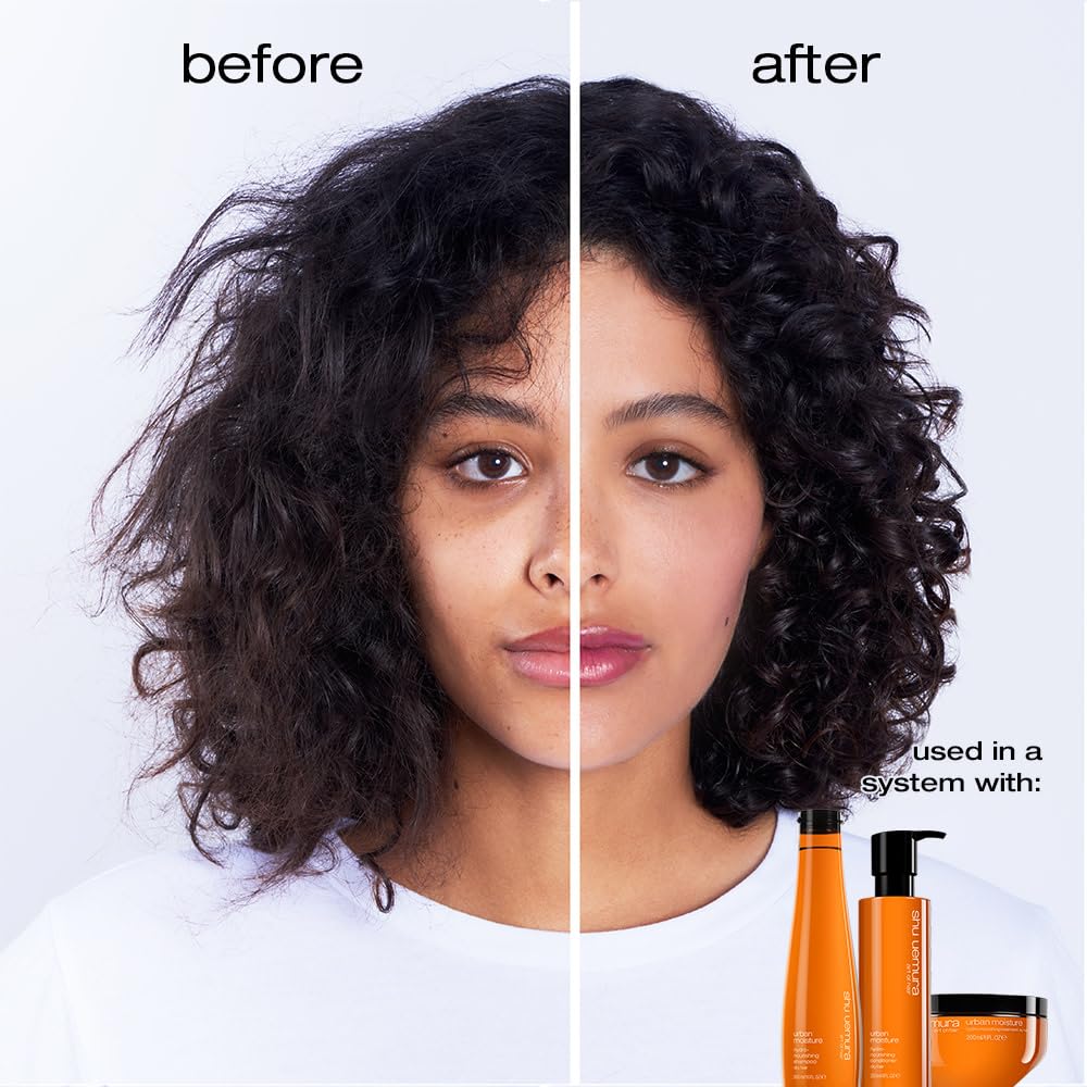 Shu Uemura, Hydro-Nourishing Conditioner Urban Moisture, Dry Hair, Enriched with Moringa Oil, Hydrates & Protects, 250 ml
