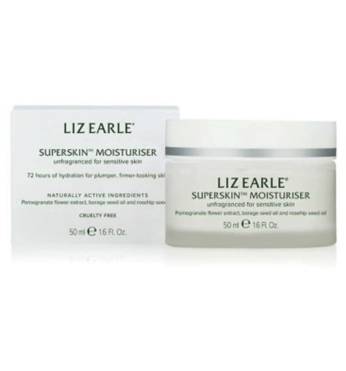 Liz Earle Superskin Moisturiser Unfragranced for Sensitive Skin 50ml Jar