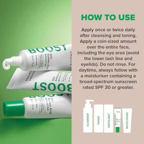 Paula's Choice 10% Azelaic Acid Booster - Face Serum Reduces Breakouts, Dark Spots & Blemishes - with Salisylic Acid/BHA - All Skin Types - 30 ml
