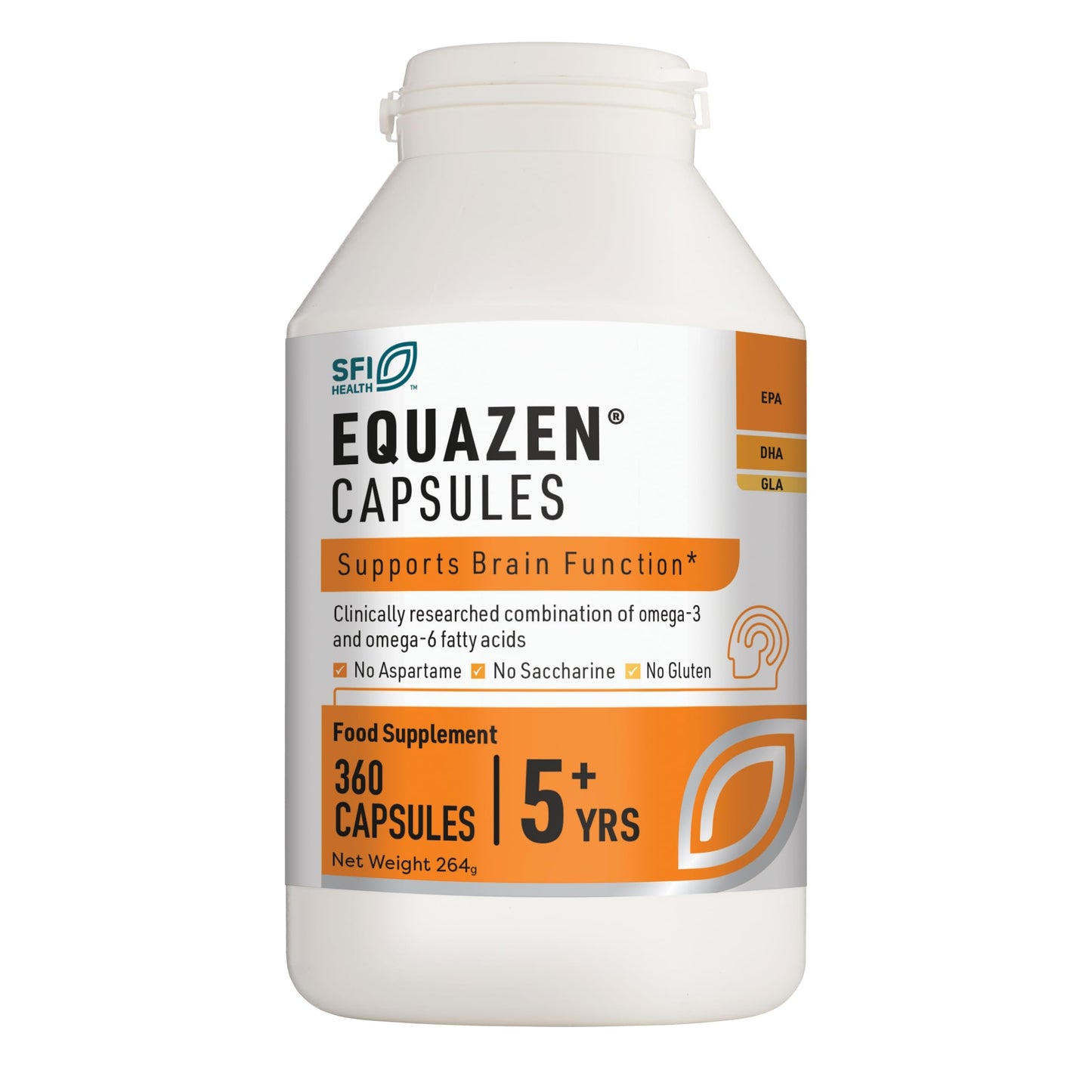 EQUAZEN Capsules | Omega 3 & 6 Fish Oil Supplement | Supports Brain Function | Blend of DHA, EPA & GLA | Suitable for Children 5+ to Adults