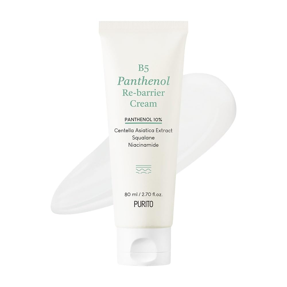 PURITO B5 Panthenol Re-barrier Cream 80ml 2.70fl. oz. Vegan & Cruelty-free rich moisturizing