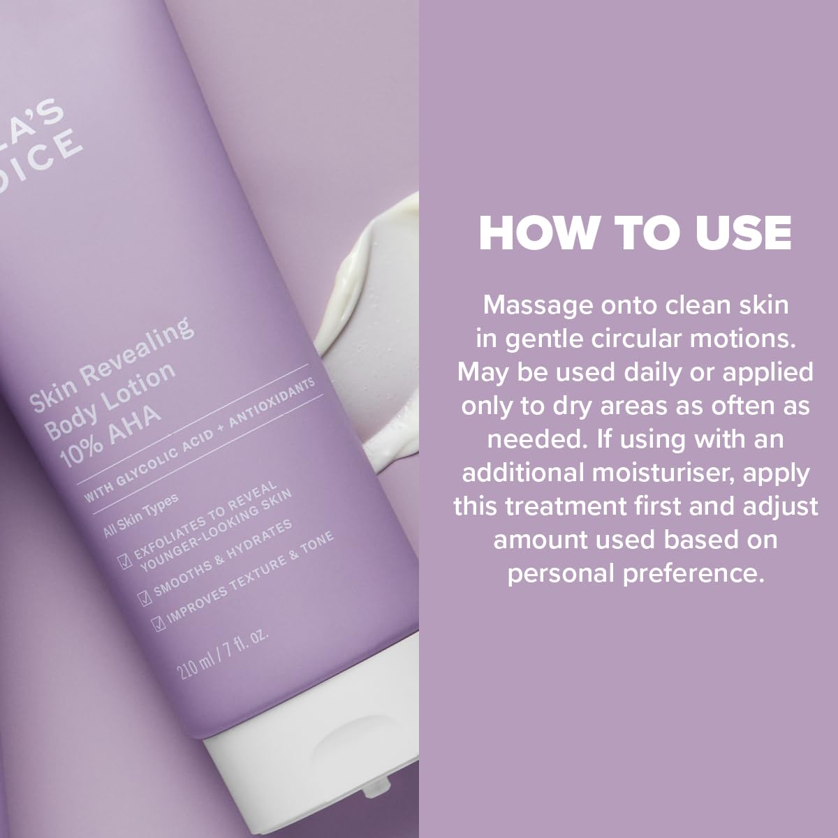 Paula’s Choice Skin Revealing 10% AHA Body Exfoliant - Exfoliating Body Lotion & Anti Aging Cream with Glycolic Acid & Antioxidants - Improves Texture & Tone - All Skin Types - 210 ml