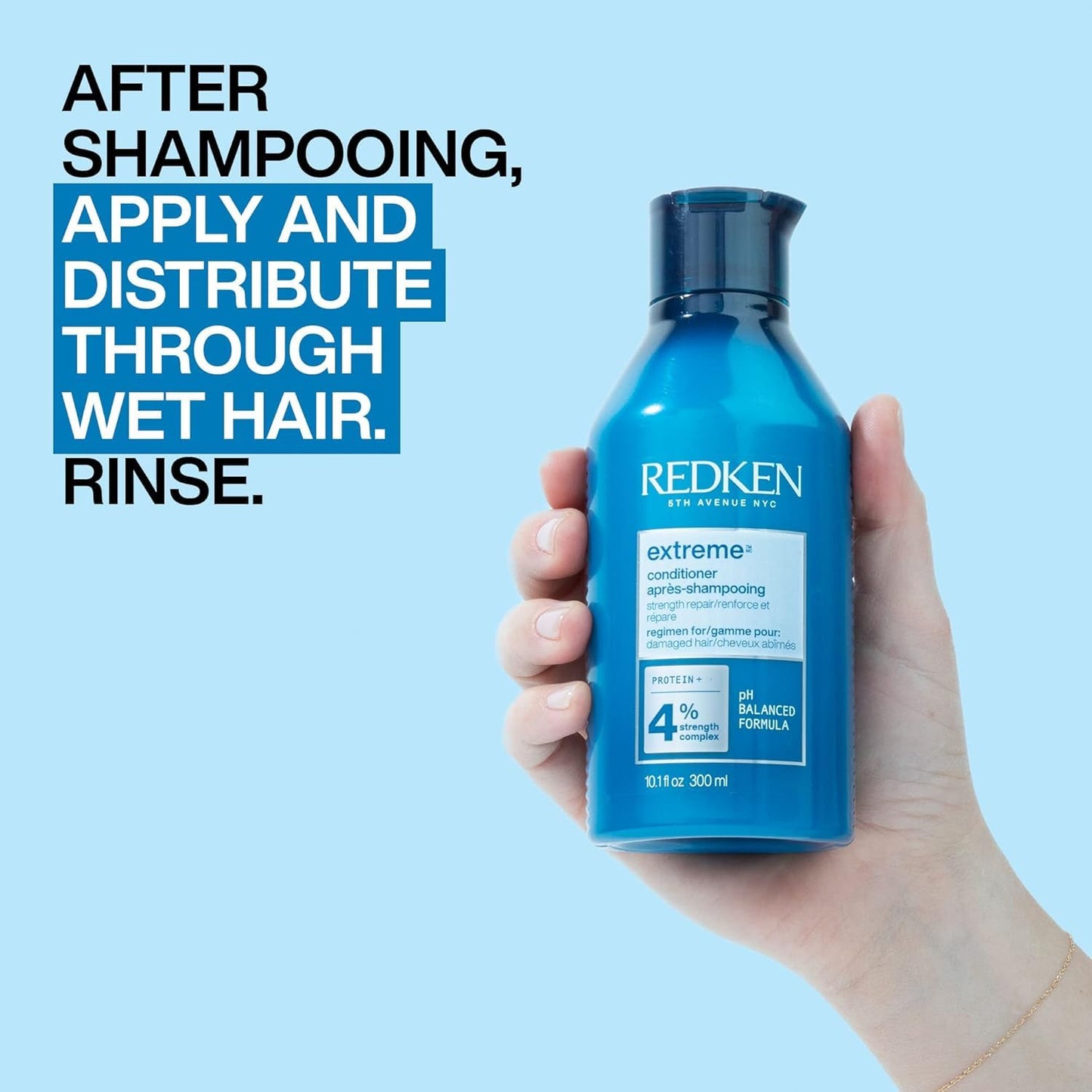 Redken Conditioner, For Damaged Hair, Repairs Strength & Adds Flexibility, Extreme