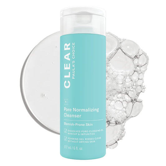 Paula's Choice CLEAR Pore Normalizing Cleanser - Cleansing Gel & Makeup Remover - Removes Pore Clogging Impurities & Blackheads - with Salicylic Acid - All Skin Types - 177 ml