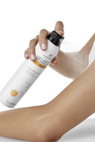 Heliocare 360 Invisible Spray SPF50 200ml | Aerosol Sunscreen for Body | UVA UVB Visible Light Infrared-A Anti-Ageing Sun Protection | Transparent, Non-Oily Finish | Suitable for All Skin Types |
