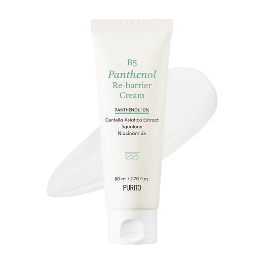 PURITO B5 Panthenol Re-barrier Cream 80ml 2.70fl. oz. Vegan & Cruelty-free rich moisturizing